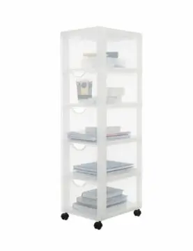 Tour de Rangement Blanc Givré H100 5T