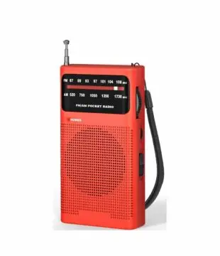 Radio de poche à piles (non fournies)