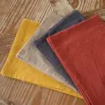 Lot 4 Serviettes de Table Tissu Couleur
