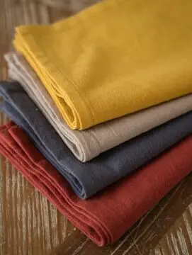 Lot 4 Serviettes de Table Tissu Couleur – Image 2
