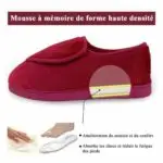 Chaussons LEONCE Velcro Rouge
