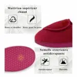 Chaussons LEONCE Velcro Rouge – Image 3