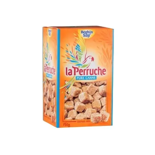 2024/10/1000031332.jpg Sucre Canne En Morceaux La Perruche 750g – Image 1