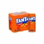 Fanta orange Canette - 6x33cl