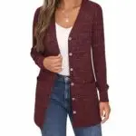 GILET COL POINTE