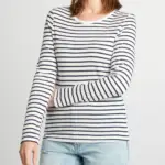 T-shirt Manche Longue Marinière