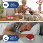 Horloge Parlante pour Alzheimer, Malvoyants, Aveugles ou Personnes Agées - Réveil Alarme Senior – Image 4