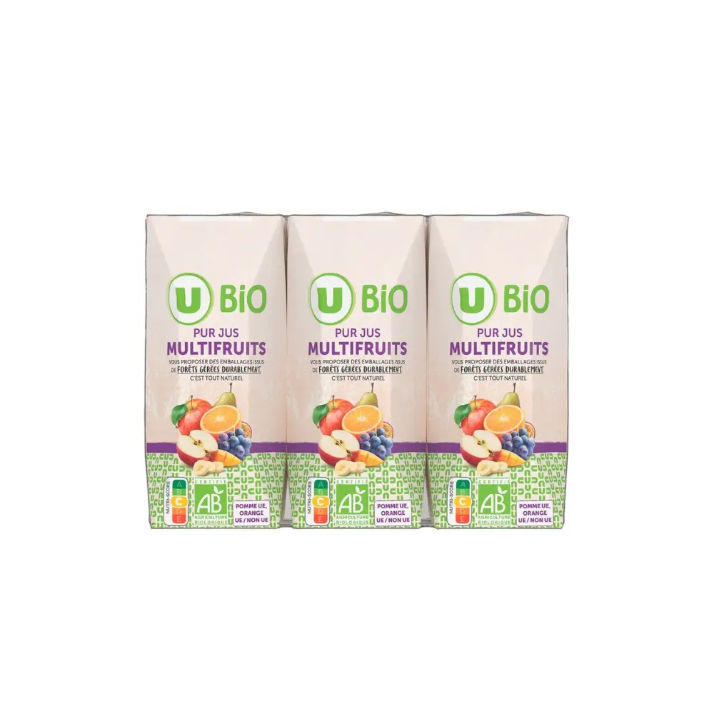 Jus multivitaminé briquette Briquettes Jus de Multivitaminé BIO 6x20cl – Image 1