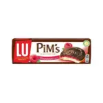 Biscuits génoises nappées framboise chocolat Pim's LU, paquet de 150g