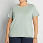 T-Shirt Femme Col Rond Grande Taille – Image 4