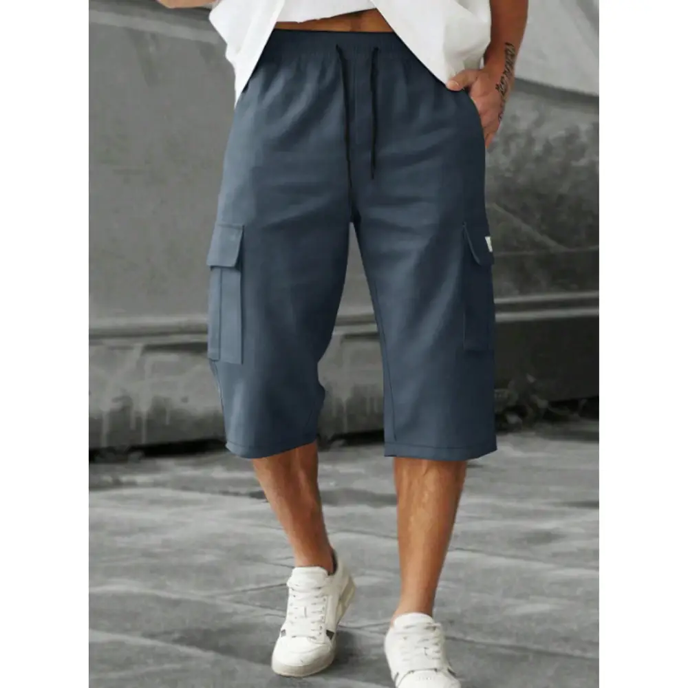 Pantacourt Homme - Bleu Marine Pantacourt Bleu – Image 1