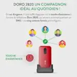 Téléphone Portable Clapet Doro – Image 3