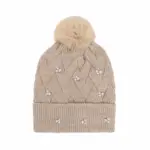 Bonnet Perles et Pompon