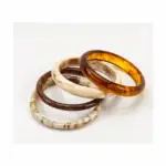 Lot de 4 Bracelets en Résine