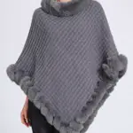 Poncho Oversize Gris