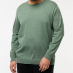 Pull Maille Col Rond Grande Taille Homme – Image 4
